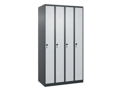 locker,HxBxD 1850x1000x500mm,4vak,vak B 250mm,draaigrendel