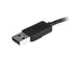 4-poorts draagbare USB 2.0 hub met geïntegreerde kabel