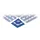 Hoekstuk Hd-pe Lxbxh 110x110x25mm Blauw
