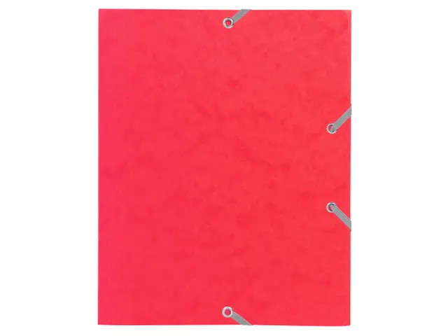 Elastomap 3 kleppen glanskarton 400gm² schoolformaat 17x22cm Assorti