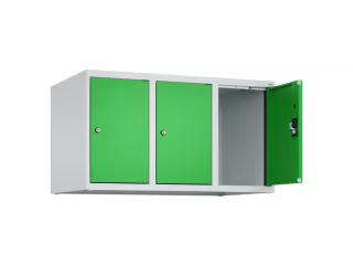 opzetkast,v. locker,3vak.,vak B 300mm,HxBxD 500x900x500mm,cilinderslot - 1
