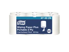 Tork 473329 Poetspapier M2 Centerfeed 2-laags Portable Wit