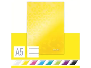 Notitieboek Leitz WOW A5 lijn geel - 3