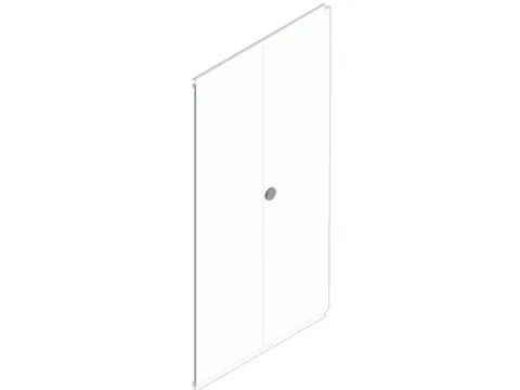 dubbele vleugeldeur,v. inhaakstelling,HxB 2500x1300mm,draaigreep