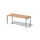 In hoogte verstelbaar bureau,HxBxD 650-850x1800x800mm,blad beuken