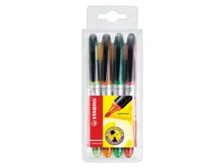 Markeerstift Stabilo Navigator Assorti 4Stuks