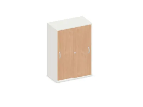 schuifdeurkast,HxBxD 1150x800x430mm,decor romp wit,decor front beuken