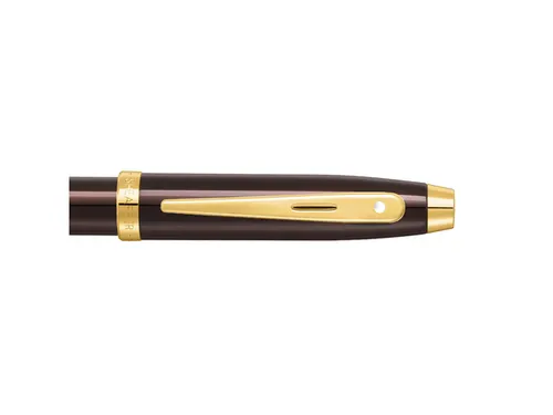 Balpen Sheaffer 100 E9370 Coffee brown PVD gold