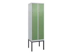 dubbeldekse locker,HxBxD 2120x600x500mm,2x2vak.,vak B 300mm