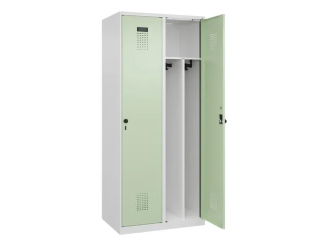 locker voor scheiding van kleding,HxBxD 1850x800x500mm,2vak