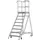 bordestrap,verrijdbaar,bordes H 1,95m,8treden m. R13-laag,aluminium