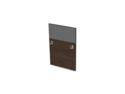 baliepaneel bureau aanbouw rechts 800mm NV bruin hickory BN8078-grijs