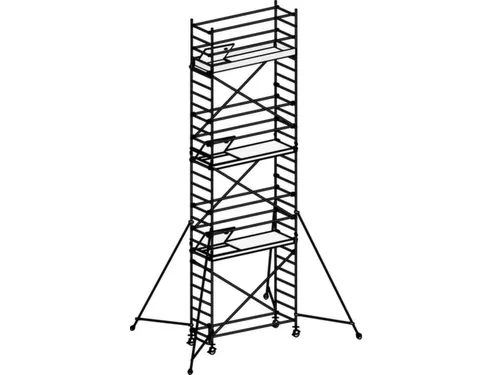 rolsteiger,reik H 8,4m,steiger H 7,64m,3platform(s),m. luik