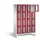 Lockerkast 1850x1190x500mm 4x4 vakken Cilinderslot Poten, RAL3003