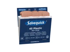 Salvequick 6036 plactic pleisters, pak van 6 x 45 stuks