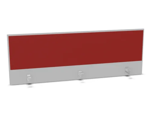 opzetpaneel bureau aanbouw achter MP-lichtgrijs BN4011-rood 1600mm