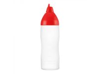 Araven Doseerfles knijpfles sausdispenser 35cl Rood Non-drip