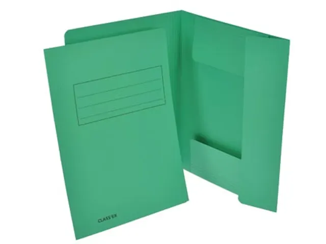 Dossiermap 3 Kleppen Donkergroen A4 250 Gram
