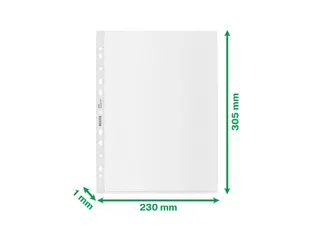 Showtas Leitz Recycle A4 11-gaats PP 0.10mm transparant - 16