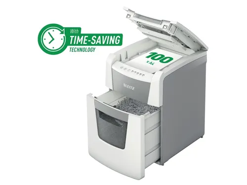 Papiervernietiger Leitz IQ Auto+ Small Office 100 P-5 snippers 2x15mm