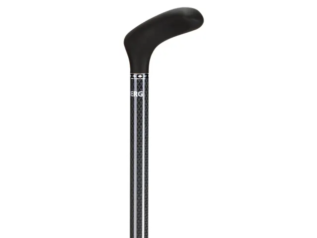 Wandelstok Able2 opvouwbaar carbon soft handvat zwart