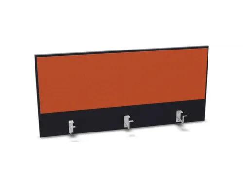 opzetpaneel,v. bureau,aanbouw achter,B 1200mm,CC-zwart,BN3012-oranje