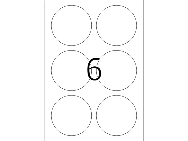 HERMA 8336 Weerbestendige folie-etiketten A4 Rond 85mm Wit 150 stuks