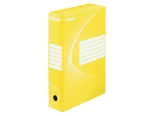 Archiefdoos Esselte Boxycolor 80mm 352x250mm geel