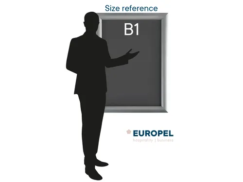 Europel Kliklijst Premium B1 70x100cm 25mm Zilver