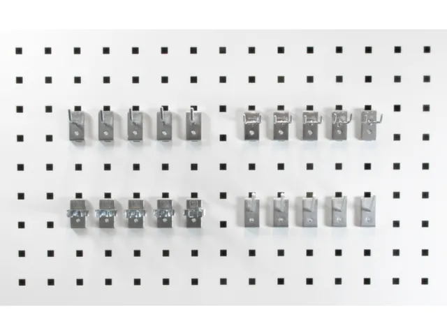 Hakenset Voor Geperforeerde Plaat 20-Delig