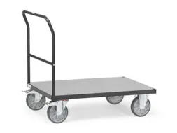 duwbeugelwagen,draagverm. 600kg,laadvl. LxB 1200x800mm,houtplaat