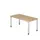 In hoogte verstelbaar bureau,HxBxD 680-760x1600x800mm,blad eiken