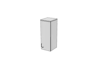 opzetkast v. kast met openslaande deuren Bl-wit 1070x400x445mm - 1