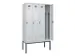 armoire vestiaire noir et blanc,HxlxP 2120x1200x500mm,4compart.