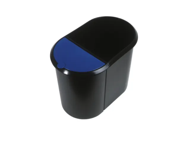 afvalverzamelaar,1x20/1x9l,HxBxD 348x270x440mm,romp PP zwart