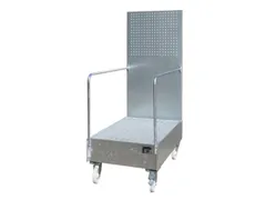 Verrijdbare Opvangbak,V. 2X200L Vat,Opvangvol. 215L