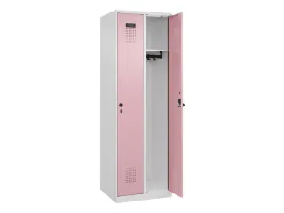 locker,HxBxD 1850x600x500mm,2vak,vak B 300mm,draaigrendel - 2