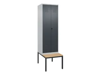 locker voor scheiding van kleding,HxBxD 2120x600x815mm,2vak - 1