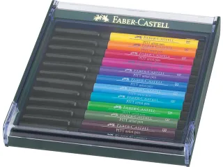 Tekenstift Faber-Castell Pitt Artist Pen Brush set 12 stuks Basic - 2