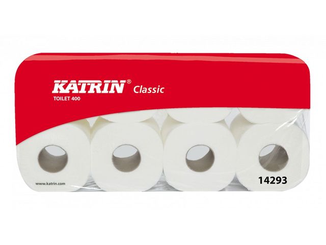 Katrin 14293 Toiletpapier Classic 400 Vel 2-laags Wit | ToiletHygieneShop.nl