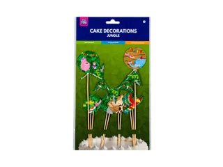 Cake decoratie Jungle 9 stuks - 4