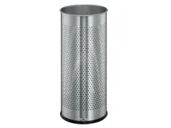 prullenmand,28,5l,HxØ 620x260mm,romp RVS,geperforeerd,vloerring