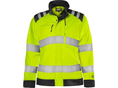 High vis Green jack dames klasse 3 4068 GPLU Geel/Zwart maat 2XL