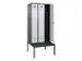 armoire vestiaire avec banc noir et blanc,HxlxP 2120x900x815mm
