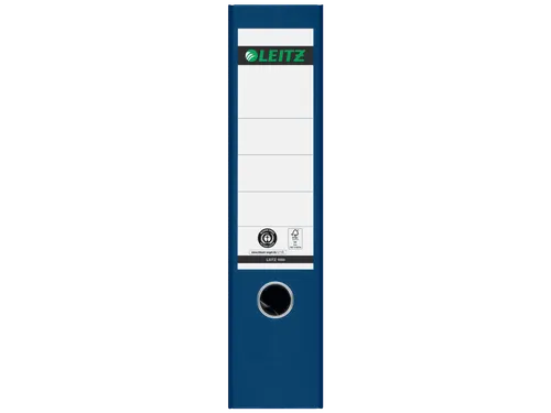 Ordner Leitz 1080 A4 80mm blauw gewolkt 100% gerecycled karton