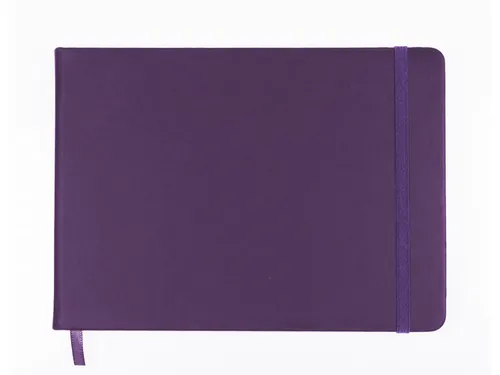 Schetsboek Kangaro A5 landscape purple heart PU HC 80 vel 140gr roomwi