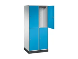 grootvolume garderobekast,RAL 7035/RAL 5012,HxBxD 1950x820x600mm