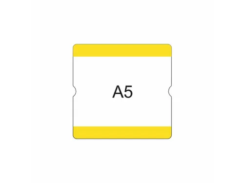 beschrijfbare hoes,markering HxB 216x231mm,PVC,geel