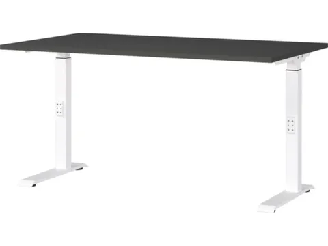 In hoogte verstelbaar bureau,HxBxD 680-910x1400x800mm,blad grafiet