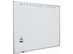 Planbord 90x120cm Softline profiel 8mm Dubbele week DU met dagenstrook
